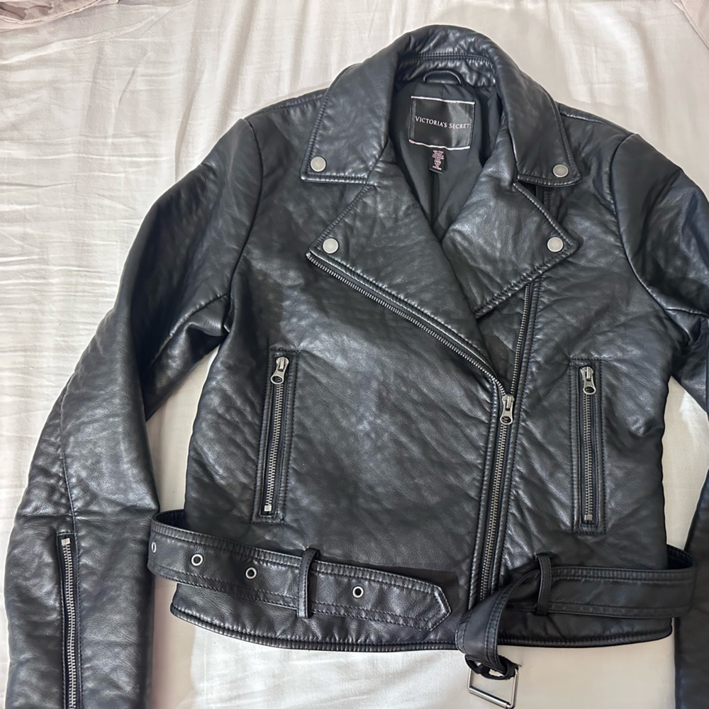 Victoria Secret’s Black Leather Jacket